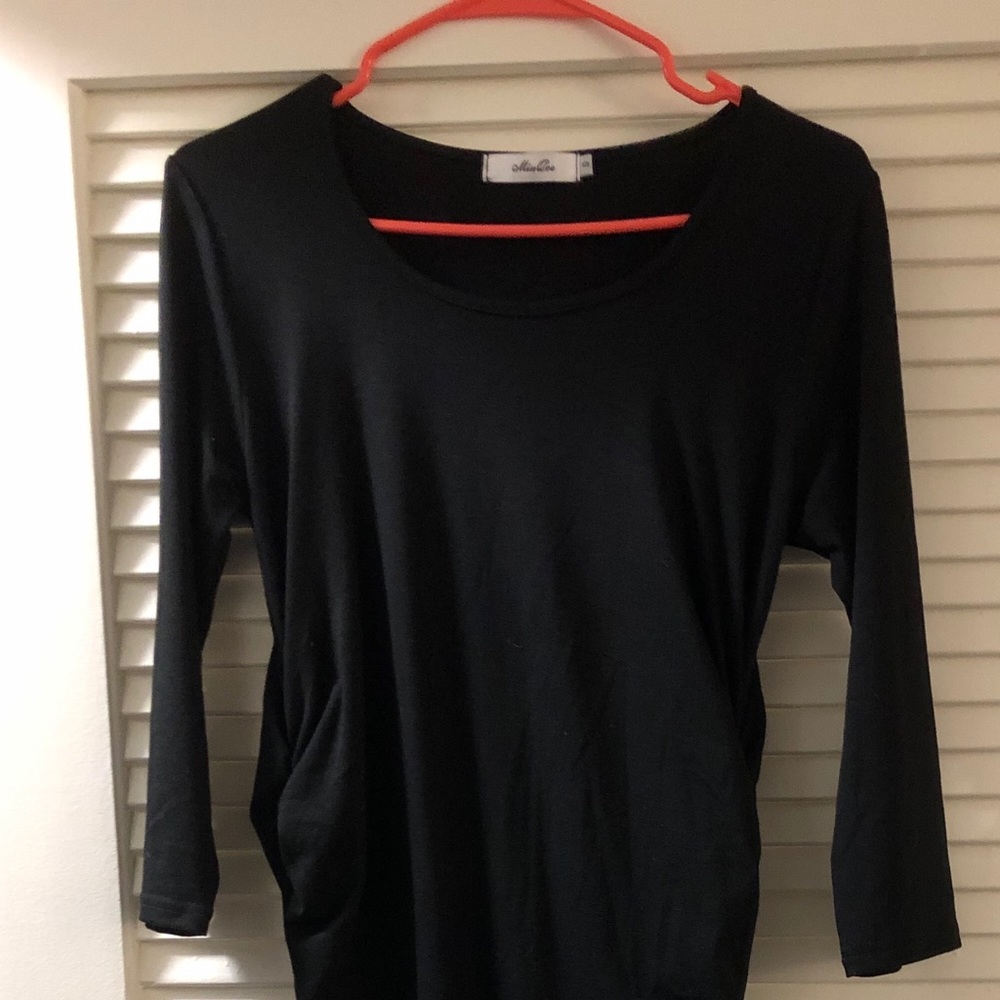 Black maternity dress